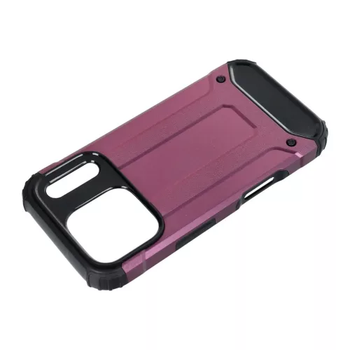 iPhone 17 Pro / 18 Pro (6,5") ütésálló hátlap tok, cseresznye, Armor