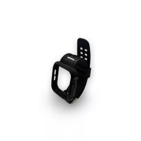   Beline fekete okosóra szilikon szíj tokkal, Apple Watch 4/5/6/7/SE 38/40/41mm