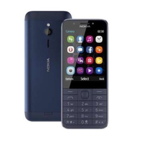 [K.ÁFA] Nokia 230 (RM-1172) mobiltelefon, dual sim, sötétkék, (használt, doboz nélkül, töltővel)