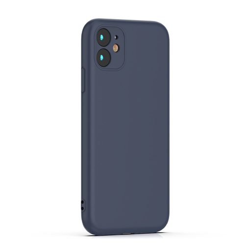 Samsung Galaxy A16 4G/5G / M16 szilikon tok, hátlap tok, velúr belső, kék, matt, SM-A165, SM-A166, SM-M166, Silicone Case