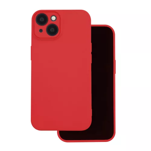 Xiaomi Redmi 14C 4G szilikon tok, hátlap tok, velúr belső, piros, matt, Silicone Case