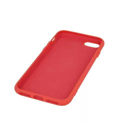 Xiaomi Redmi 14C 4G szilikon tok, hátlap tok, velúr belső, piros, matt, Silicone Case