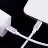 Type-C - iPhone 8pin gyorstöltő adatkábel, 27W, 1M, fehér, Maxlife MXUC-12