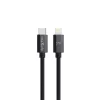 Type-C - iPhone 8pin gyorstöltő adatkábel, 27W, 2M, fekete, Maxlife MXUC-12