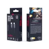 Type-C - iPhone 8pin gyorstöltő adatkábel, 27W, 2M, fekete, Maxlife MXUC-12