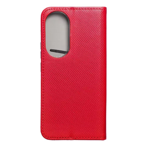 Xiaomi Redmi Note 14 4G (163.3 x 76.6 x 8.2 mm) telefon tok, könyvtok, oldalra nyíló tok, mágnesesen záródó, piros, Smart Magnet