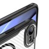 iPhone 16 Pro (6.3") ütésálló hátlap tok, magsafe, kamera védelem, PC / TPU tok, fekete, carbon mintás, Defender Carbon Mag