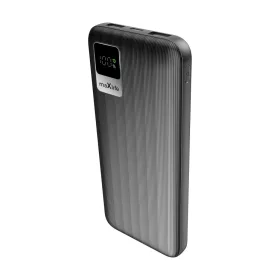   Power Bank 2xUSB / 1xType-C + Type-C kábel, 10000 mAh / 10W, fekete, Maxlife MXPB-07