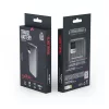 Power Bank 2xUSB / 1xType-C + Type-C kábel, 10000 mAh / 10W, fekete, Maxlife MXPB-07