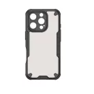 iPhone 16 Pro (6.1") ütésálló hátlap tok, TPU / PC tok, fekete, Defender Matt
