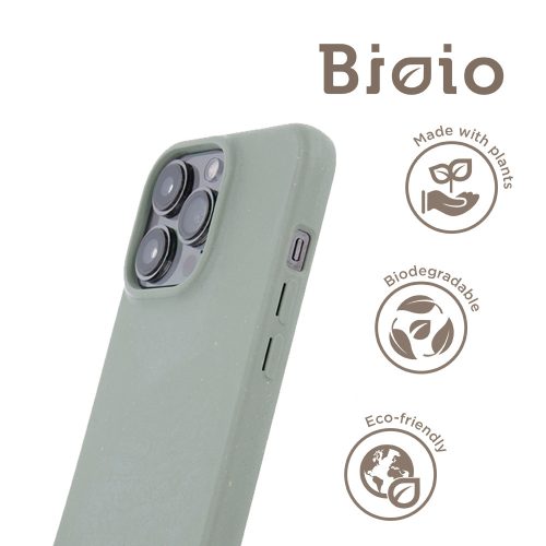iPhone 14 Pro Max (6.7") környezetbarát tok, hátlap tok, zöld, Bioio