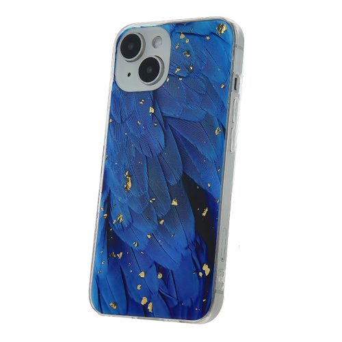 Samsung Galaxy S21 FE hátlap tok, TPU tok, SM-G990, Gold Glam Blue