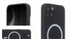 iPhone 15 Plus (6.7") szilikon tok, hátlap tok, Magsafe, fekete, Silicon Soft Mag