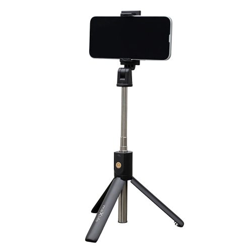 Selfie bot és tripod állvány, bluetooth vezérlés, távirányítóval, fekete, Maxlife MXST-100