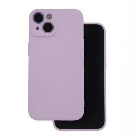   Samsung Galaxy A25 szilikon tok, hátlap tok, velúr belső, lila, matt, SM-A256, Silicone Case