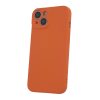 Xiaomi Redmi 13C 4G hátlap tok, szilikon, tok, velúr belső, narancssárga, matt, Silicone Case