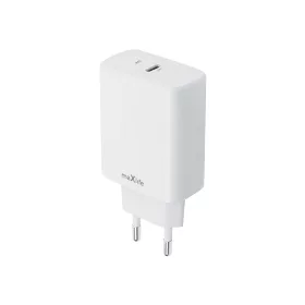   Univerzális hálózati gyors töltőfej, 1xType-C, PD gyors töltés, 20W/3A, fehér, Maxlife MXTC-10-20C