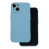 Samsung Galaxy A15 4G/5G szilikon tok, hátlap tok, velúr belső, világoskék, matt, SM-A155, SM-A156, Silicone Case