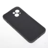iPhone 16e / SE 4 (2025) (6.1") hátlap tok, szilikon tok, velúr belső, magsafe, fekete, Simple Color Mag