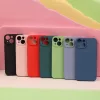 iPhone 16e / SE 4 (2025) (6.1") hátlap tok, szilikon tok, velúr belső, magsafe, fekete, Simple Color Mag