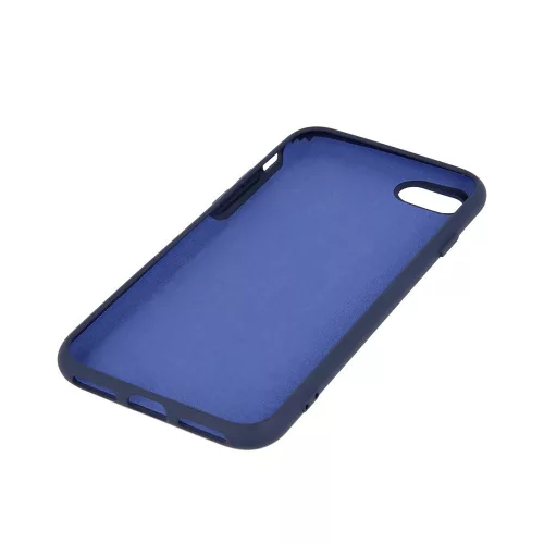 Samsung Galaxy A06 szilikon tok, hátlap tok, velúr belső, kék, matt, SM-A065,  Silicone Case