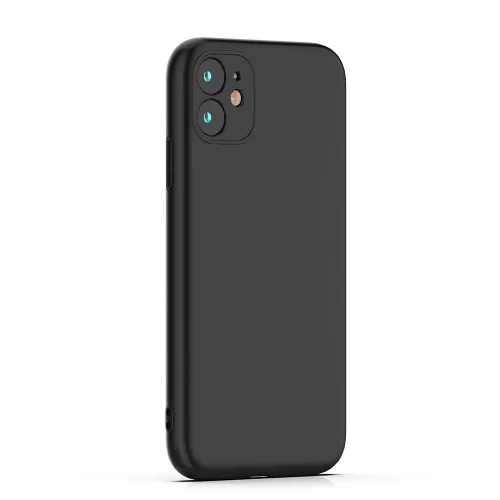 iPhone 17 Pro / 18 Pro (6.3") szilikon tok, hátlap tok, velúr belső, fekete, matt, Silicone Case