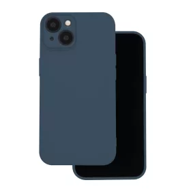   iPhone 17 (6.3") szilikon tok, hátlap tok, velúr belső, kék, matt, Silicone Case