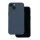 iPhone 17 (6.3") szilikon tok, hátlap tok, velúr belső, kék, matt, Silicone Case