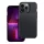iPhone 17 Pro Max (6.9") szilikon tok, hátlap tok, carbon mintás, kamera védelem, fekete, Carbon Premium