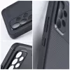 iPhone 17 Pro Max (6.9") szilikon tok, hátlap tok, carbon mintás, kamera védelem, fekete, Carbon Premium