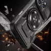 iPhone 16 Pro Max (6.9") ütésálló hátlap tok, TPU / PC, kamera védelem, Magsafe, kitámasztható, fekete, Defender Armor Mag