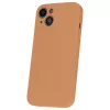 iPhone 17 Pro / 18 Pro (6,3") szilikon tok, hátlap tok, velúr belső, narancssárga, matt, Silicone Case 