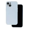 iPhone 17 Air (6.6") szilikon tok, hátlap tok, velúr belső, babakék, matt, Silicone Case