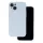 iPhone 17 Air (6.6") szilikon tok, hátlap tok, velúr belső, babakék, matt, Silicone Case
