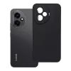 Honor 400 Pro szilikon tok, hátlap tok, velúr belső, fekete, matt, Silicone Case