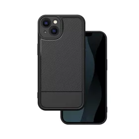   iPhone 17 Pro Max (6,9") hátlap tok, TPU tok, kamera védelemmel, fekete, Simple carbon