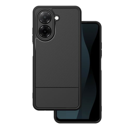 Xiaomi Redmi A5 (173,45 x 79,35 x 8,45) hátlap tok, TPU tok, kamera védelemmel, fekete, Simple carbon