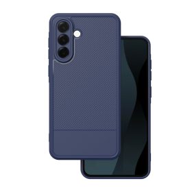   Samsung Galaxy A36 / A56 hátlap tok, TPU tok, kamera védelemmel, kék, SM-A366, SM-A566, Simple carbon