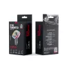 Bluetooth FM transmitter, 2xUSB, RGB led fény, 15W / 3.1A, BT5.0, fekete, Maxlife MXFT-04