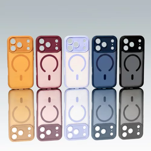 iPhone 14 (6.1") hátlap tok, TPU / PC tok, magsafe, fekete, Mag Matt