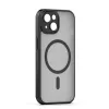 iPhone 15 (6.1") hátlap tok, TPU / PC tok, magsafe, fekete, Mag Matt