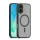 iPhone 16 (6.3") hátlap tok, TPU / PC tok, magsafe, fekete, Mag Matt