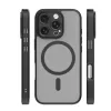 iPhone 16 Pro Max (6.9") hátlap tok, TPU / PC tok, magsafe, fekete, Mag Matt