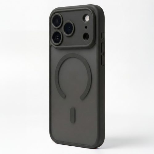 iPhone 17 (6.3") hátlap tok, TPU / PC tok, magsafe, fekete, Mag Matt