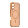 iPhone 17 (6.3") hátlap tok, TPU / PC tok, magsafe, barna, Mag Matt