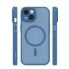 iPhone 15 (6.1") hátlap tok, TPU / PC tok, magsafe, sötétkék, Mag Matt