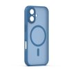 iPhone 16 (6.3") hátlap tok, TPU / PC tok, magsafe, sötétkék, Mag Matt