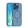 iPhone 16 Pro (6.3") hátlap tok, TPU / PC tok, magsafe, sötétkék, Mag Matt