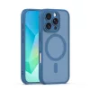 iPhone 16 Pro Max (6.9") hátlap tok, TPU / PC tok, magsafe, sötétkék, Mag Matt