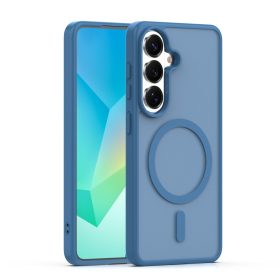   Samsung Galaxy S26 hátlap tok, TPU / PC tok, magsafe, sötétkék, SM-S941, Mag Matt